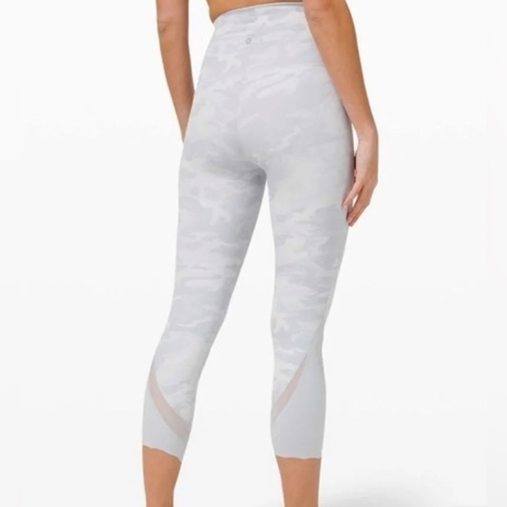 Lulu lemon grey camo leggings.